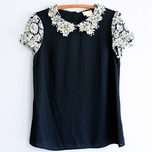 NWOT Anthropologie Maeve Flower Blouse